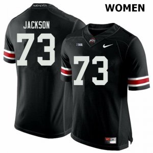 NCAA Ohio State Buckeyes Women's #73 Jonah Jackson Black Nike Football College Jersey NUH4845DQ